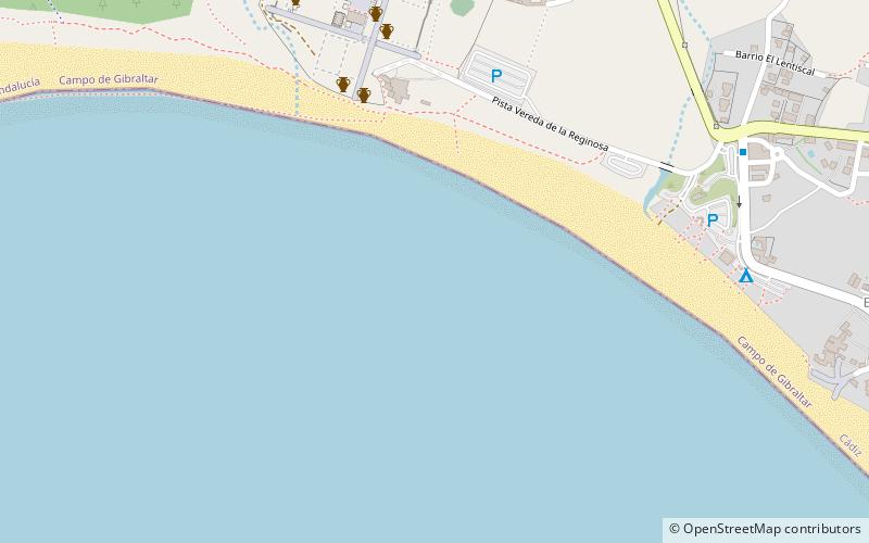 sp bolonia beach el estrecho natural park location map