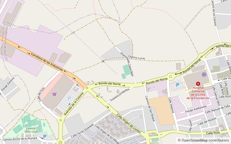 san roque la linea railway location map