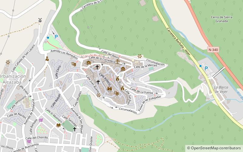 Walls of Vejer de la Frontera location map