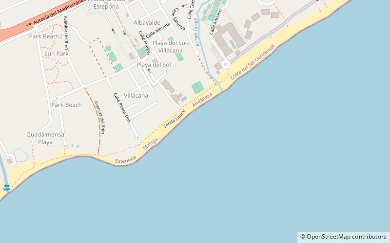 playa de villacana estepona location map