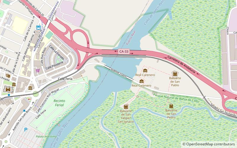 Puente Zuazo location map