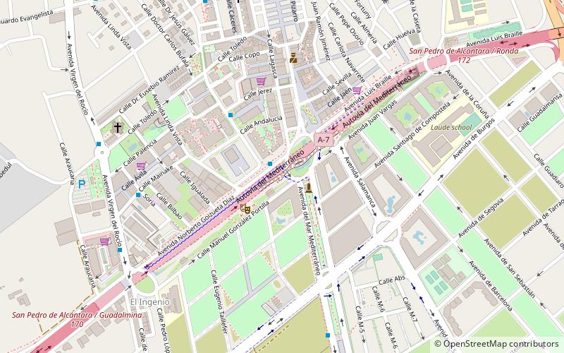 Boulevard San Pedro location map