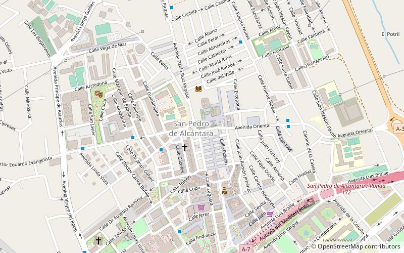 iglesia san pedro de alcantara marbella location map