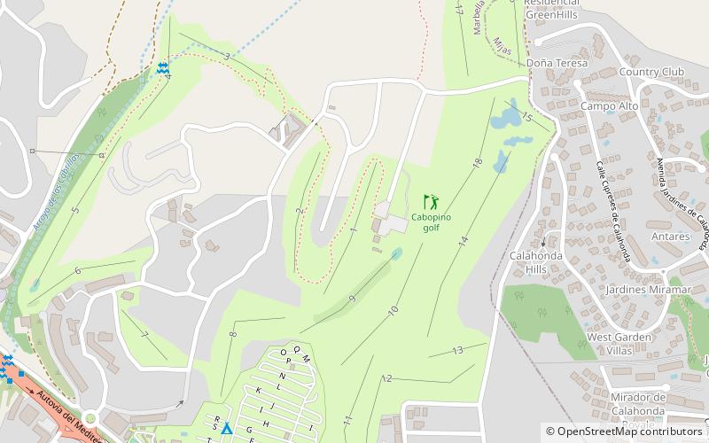 Cabopino golf location map