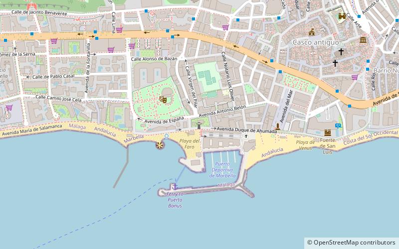 Lighthouse of Marbella location map