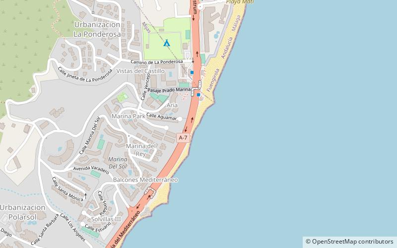 playa el ejido fuengirola location map