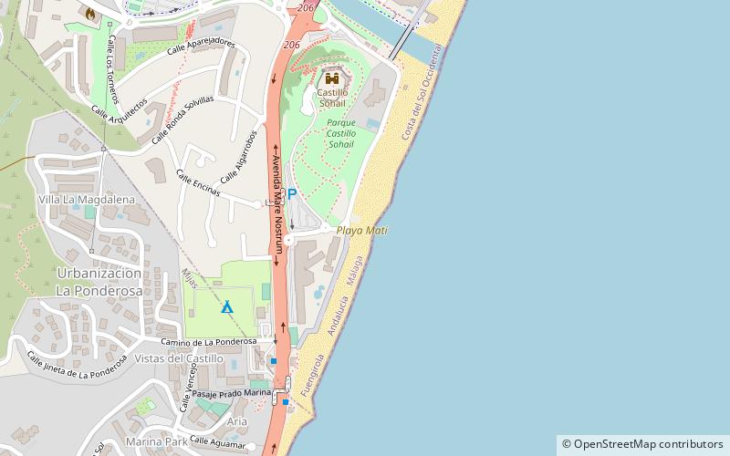 playa mati fuengirola location map