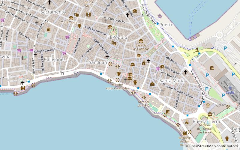 Yacimiento Arqueológico Casa del Obispo - Cádiz location map