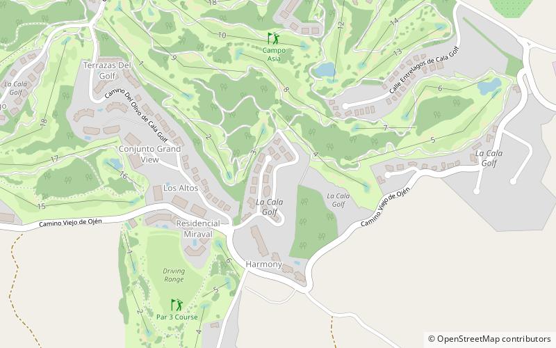La Cala Golf Resort location map