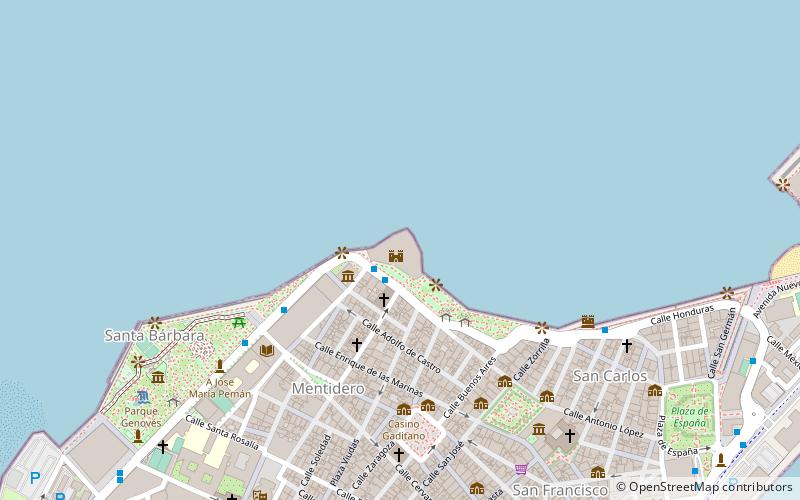 Baluarte de la Candelaria location map