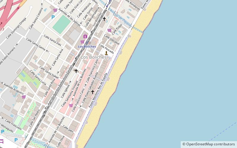 playa de los boliches fuengirola location map