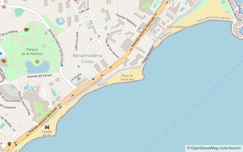 playa de santa ana torremolinos location map