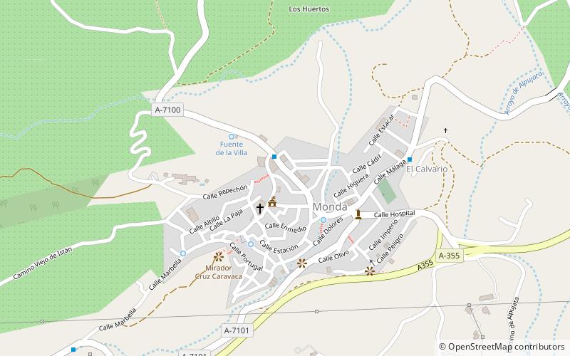 Monda location map