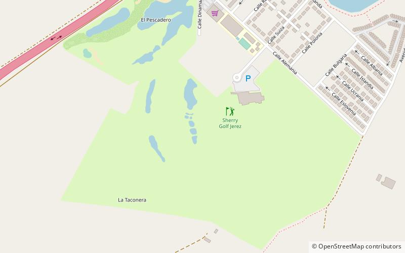 Sherry Golf Jerez location map