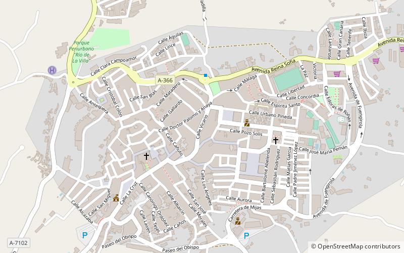 Coín location map