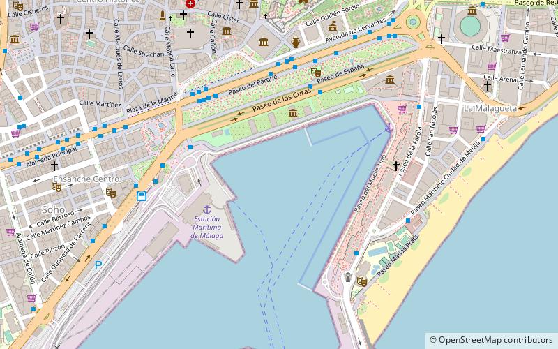 Port de Malaga location map