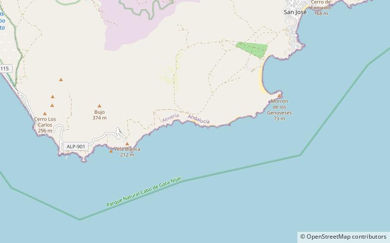 Playa de Mónsul location map