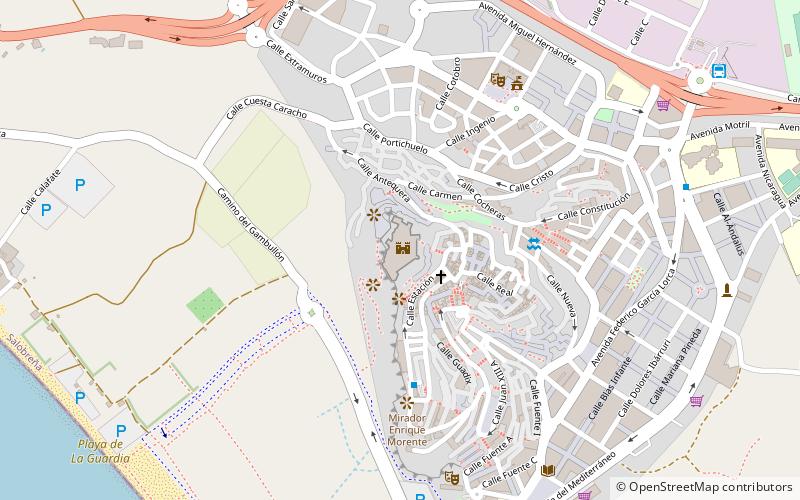 Castillo de Salobreña location map