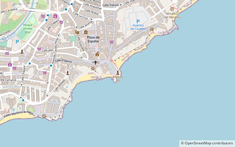 alfonso xii nerja location map