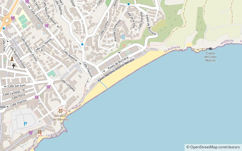 Burriana Beach location map
