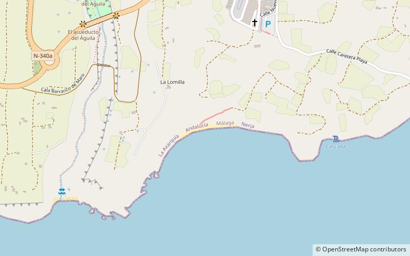 playa de caleta location map