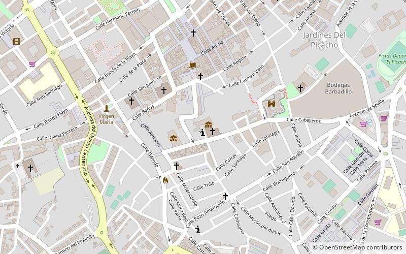 Medina Sidonia Palace location map