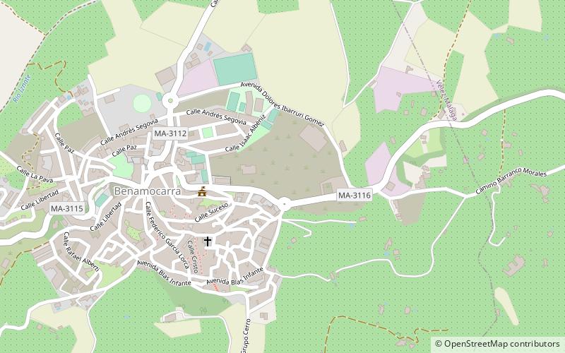 Benamocarra location map