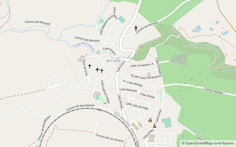 Arriate location map