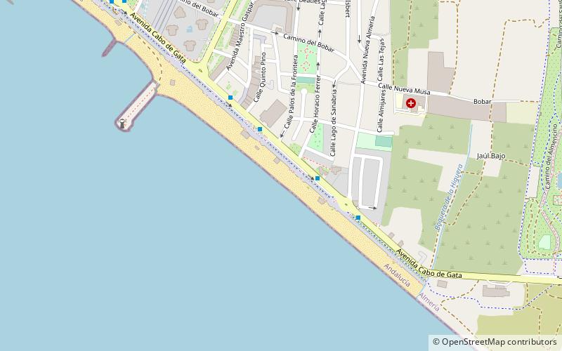 playa de nueva almeria location map