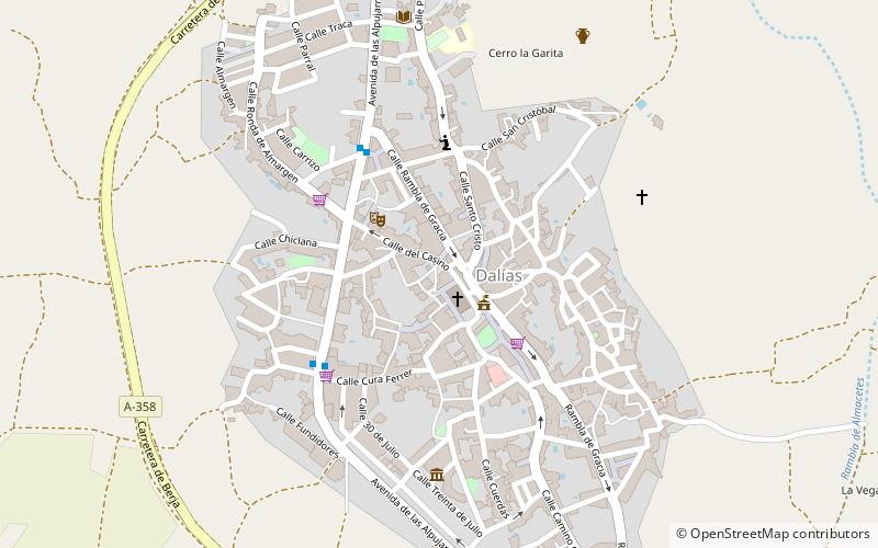 Dalías location map