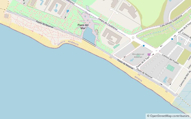 playa de retamar almeria location map
