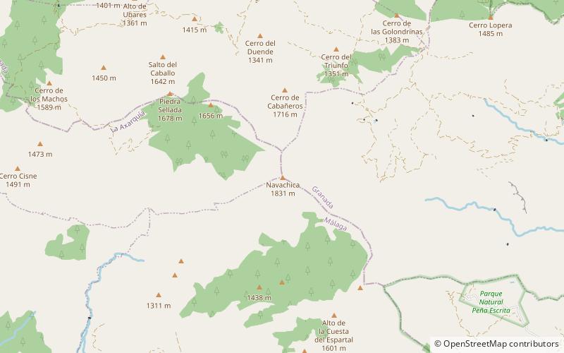 Sierra de Almijara location map
