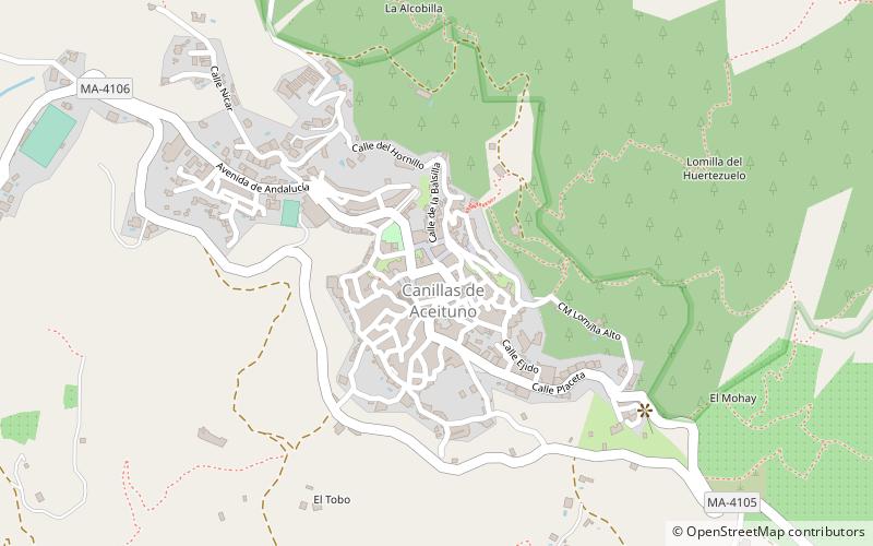 Canillas de Aceituno location map