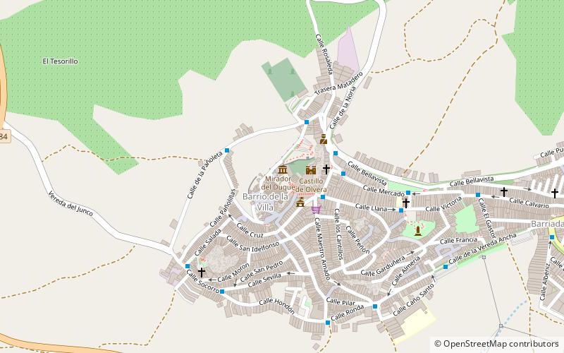Castillo de Olvera location map