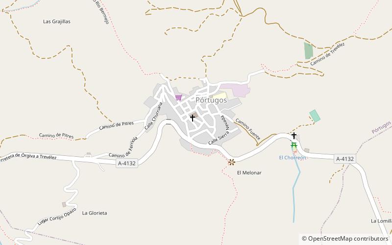 Pórtugos location map