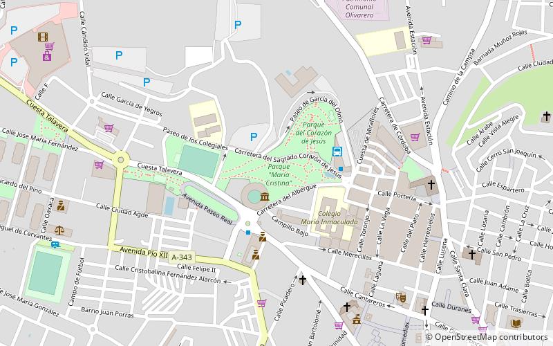 parque maria cristina antequera location map