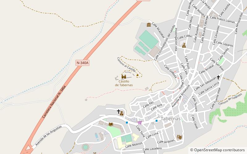 Castillo de Tabernas location map