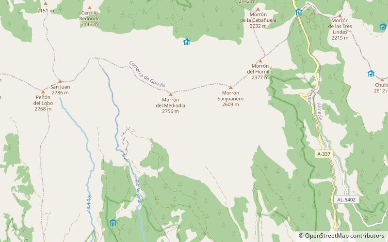 Cordillera Penibética location map