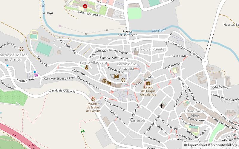 Alcazaba de Loja location map