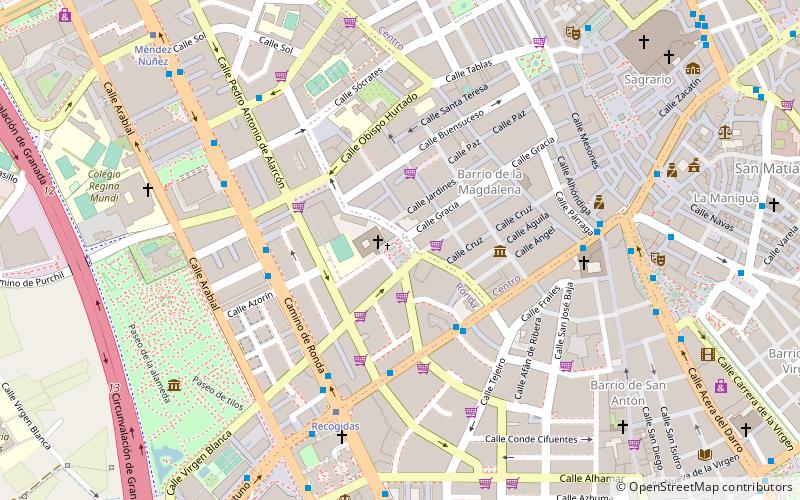 plaza de gracia granada location map