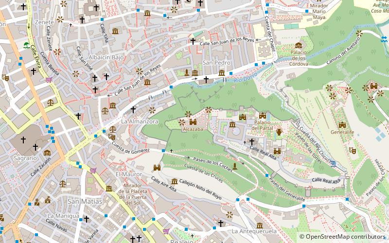 Alcazaba location map