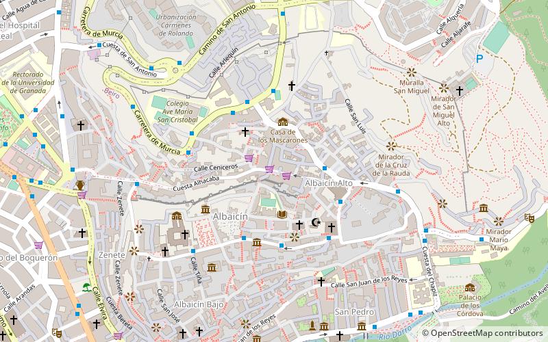 plaza larga granada location map