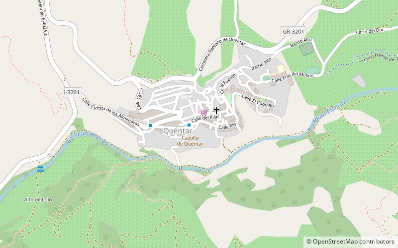 Quéntar location map