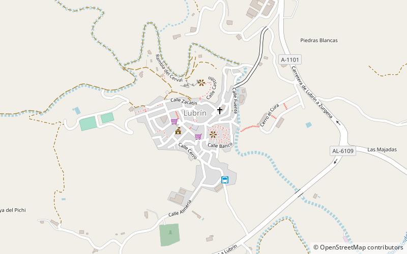 Lubrín location map