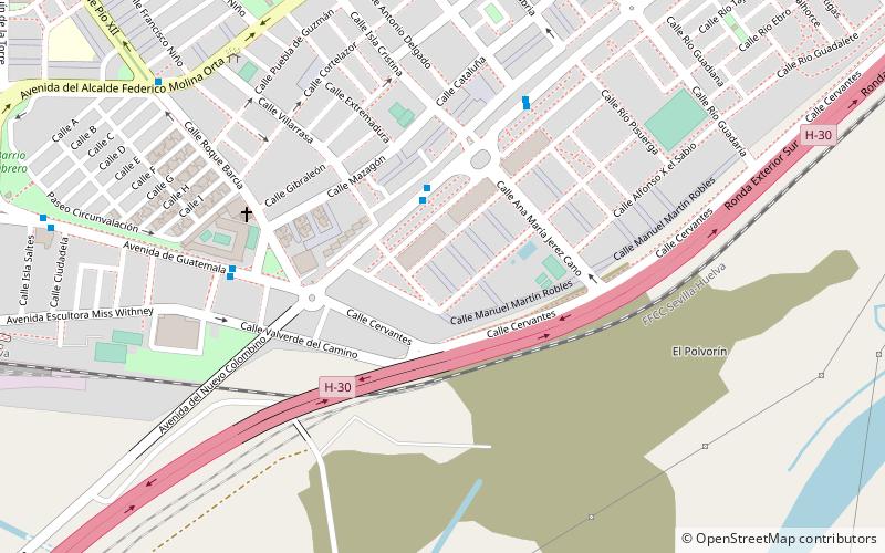 Calle Marismas del Polvorin location map