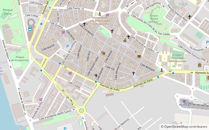 calle rabida huelva location map