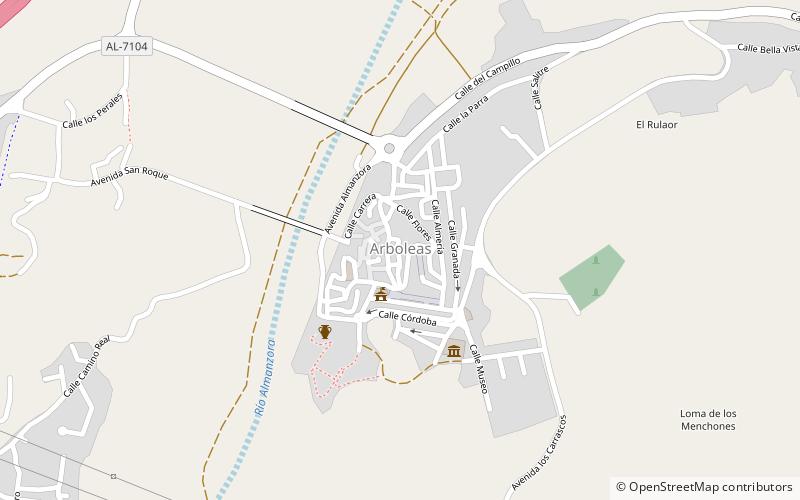 Arboleas location map
