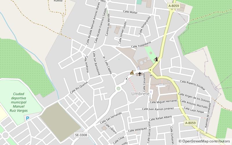 Umbrete location map