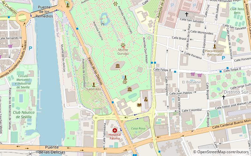 Plaza de América location map