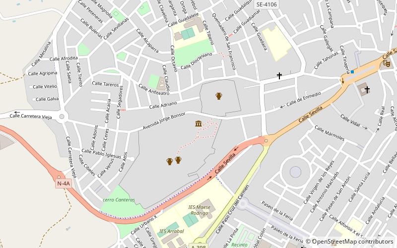 Necrópolis location map